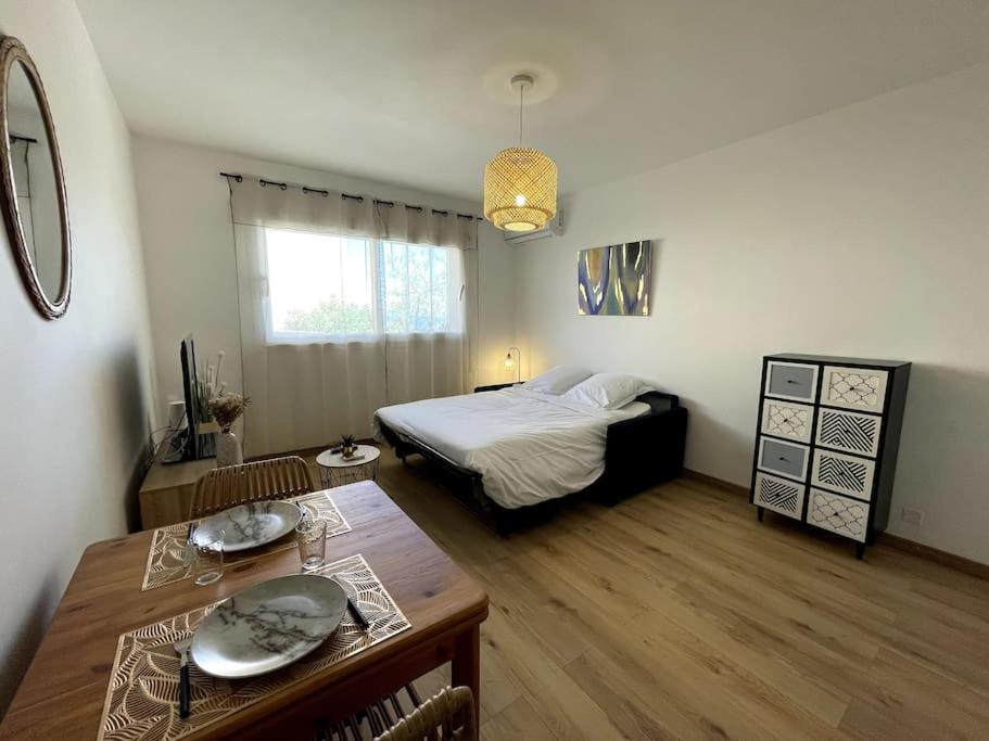 Charmant Studio Climatise Avec Parking, Au Coeur De Pietranera, Plage A 500M, Bastia A 2Km Ville-di-Pietrabugno Eksteriør bilde